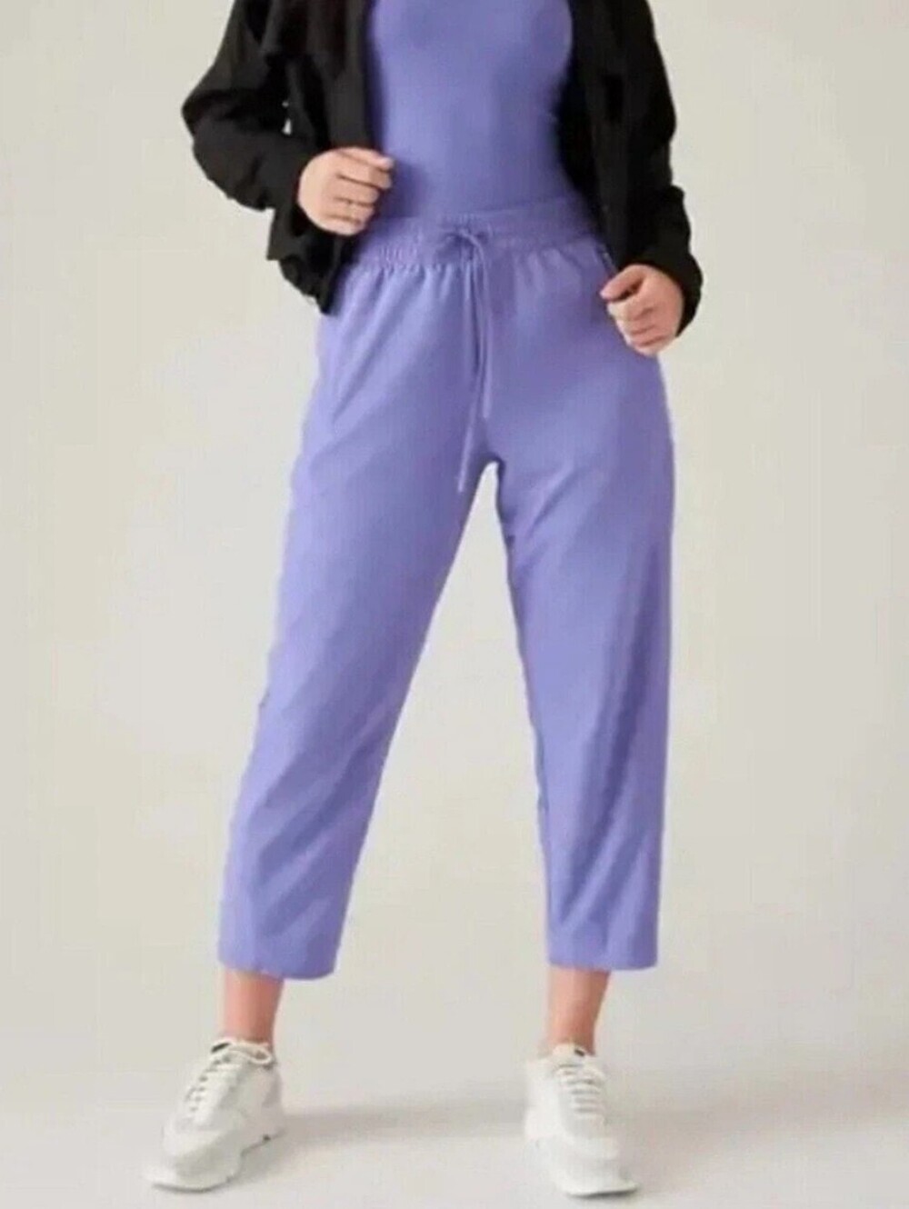 Athleta Arrival Straight Leg Ankle Pants Adonis Purple Blue